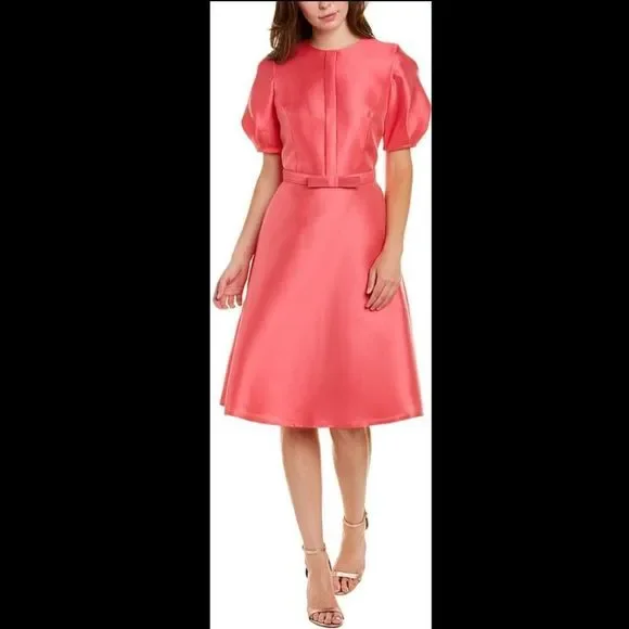 Teri Jon | Dresses | Teri Jonby Rickie Freeman Puffsleeve Silkblend Aline  Dress | Poshmark